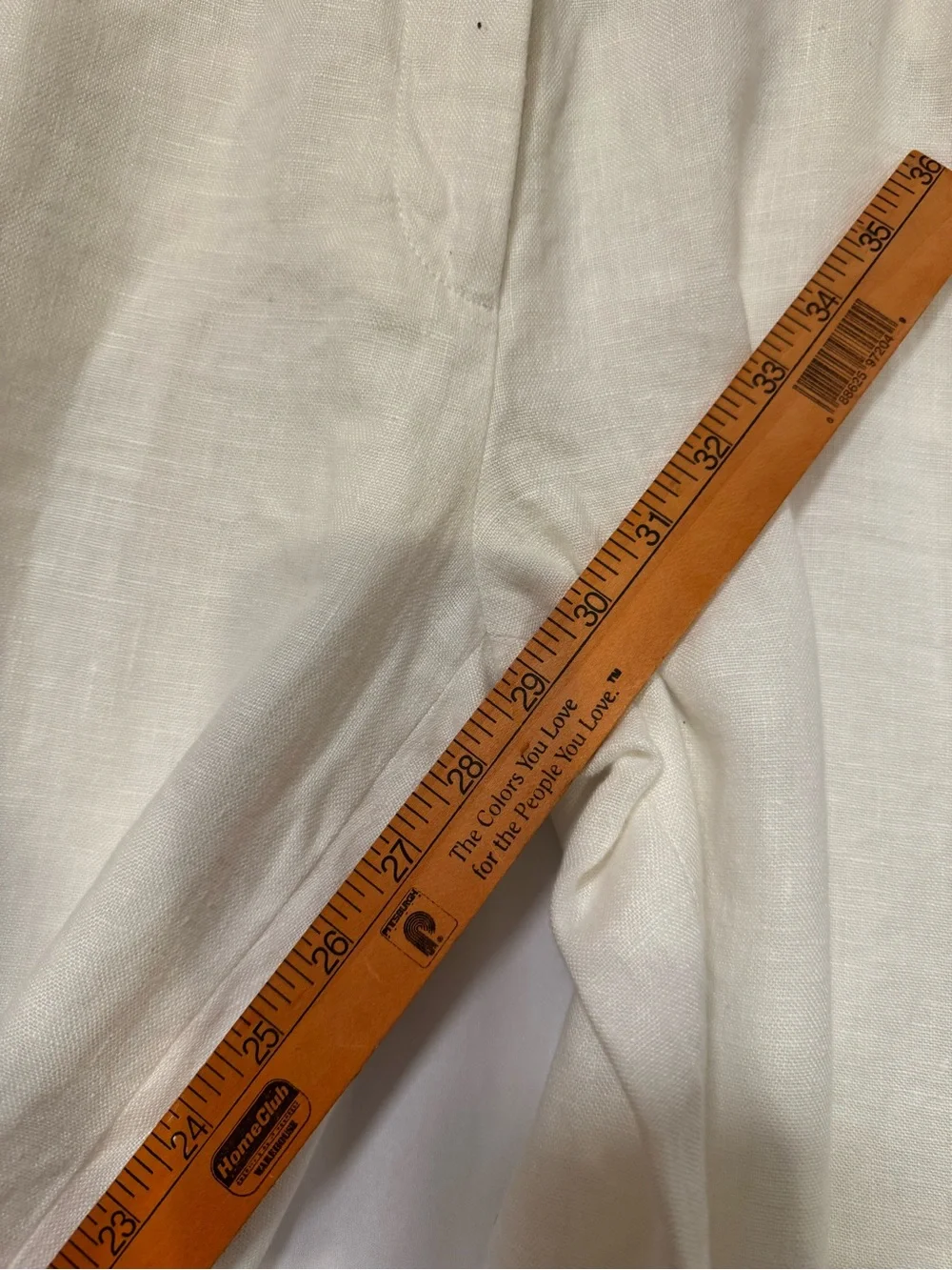 Michael Kors Cream Wide-Leg Linen Blend Pants 100% linen